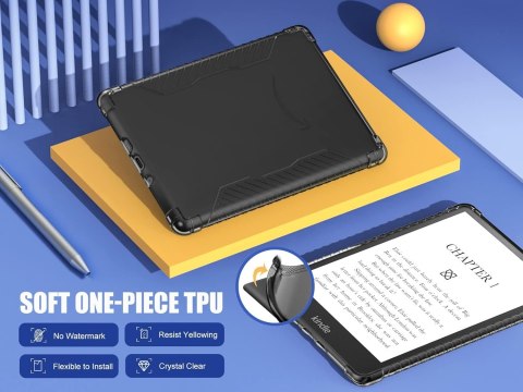 ETUI DO CZYTNIKA KSIĄŻEK KINDLE PAPERWHITE 11-GEN 6,8" 2021 CZARNE PLECKI ETUI DO CZYTNIKA KSIĄŻEK KINDLE PAPERWHITE 11-GEN 6,8" 2021 CZARNE PLECKI