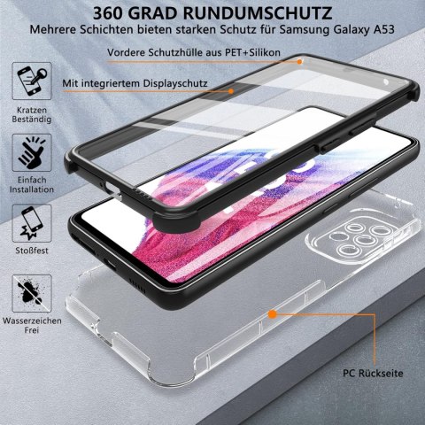ETUI DO SAMSUNG GALAXY A53 5G BEZBARWNE SOLIDNE PLECKI CZARNA RAMKA BUMPER ETUI DO SAMSUNG GALAXY A53 5G BEZBARWNE SOLIDNE PLECKI CZARNA RAMKA BUMPER