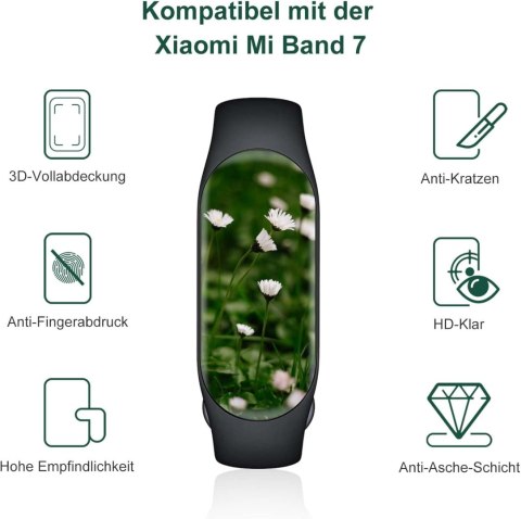 ETUI FOLIA NA SMARTWATCH OPASKE XIAOMI MI BAND 7 CZARNA RAMKA 2 SZTUKI ETUI FOLIA NA SMARTWATCH OPASKE XIAOMI MI BAND 7 CZARNA RAMKA 2 SZTUKI