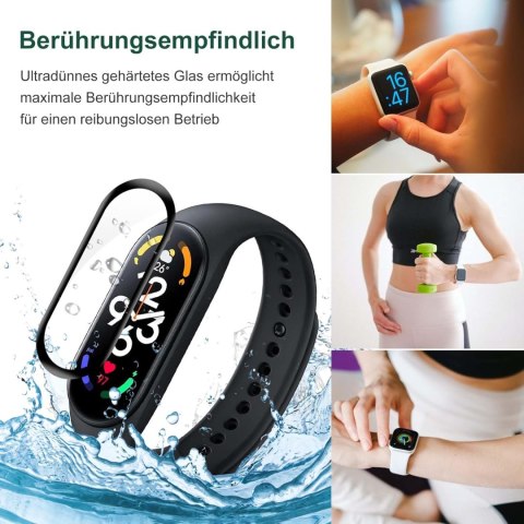 ETUI FOLIA NA SMARTWATCH OPASKE XIAOMI MI BAND 7 CZARNA RAMKA 2 SZTUKI ETUI FOLIA NA SMARTWATCH OPASKE XIAOMI MI BAND 7 CZARNA RAMKA 2 SZTUKI