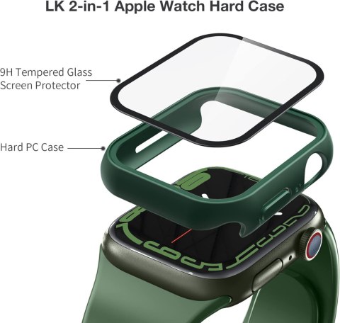 ETUI OCHRONNE NA ZEGAREK APPLE WATCH SERIES 7 41mm ZIELONE 2 SZTUKI SOLIDNE ETUI OCHRONNE NA ZEGAREK APPLE WATCH SERIES 7 41mm ZIELONE 2 SZTUKI SOLIDNE