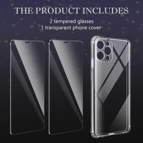 ETUI POKROWIEC APPLE IPHONE 12 PRO MAX BEZBARWNE PLECKI +2x SZKŁO HARTOWANE ETUI POKROWIEC APPLE IPHONE 12 PRO MAX BEZBARWNE PLECKI +2x SZKŁO HARTOWANE