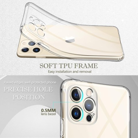 ETUI POKROWIEC APPLE IPHONE 12 PRO MAX BEZBARWNE PLECKI +2x SZKŁO HARTOWANE ETUI POKROWIEC APPLE IPHONE 12 PRO MAX BEZBARWNE PLECKI +2x SZKŁO HARTOWANE