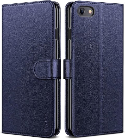 ETUI POKROWIEC APPLE IPHONE SE 2022/2020/8/7 NIEBIESKI ZAMYKANY Z KLAPKĄ ETUI POKROWIEC APPLE IPHONE SE 2022/2020/8/7 NIEBIESKI ZAMYKANY Z KLAPKĄ