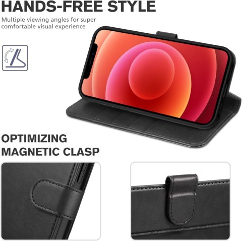 ETUI POKROWIEC DO APPLE IPHONE 12 PRO MAX EKOSKÓRA CZARNY ZAMYKANY Z KLAPKĄ ETUI POKROWIEC DO APPLE IPHONE 12 PRO MAX EKOSKÓRA CZARNY ZAMYKANY Z KLAPKĄ