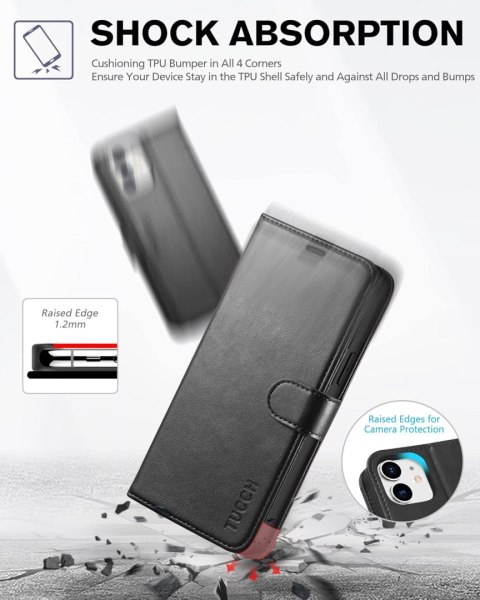 ETUI POKROWIEC DO APPLE IPHONE 12/12 PRO 6.1" CZARNY ZAMYKANY Z KLAPKĄ CASE ETUI POKROWIEC DO APPLE IPHONE 12/12 PRO 6.1" CZARNY ZAMYKANY Z KLAPKĄ CASE