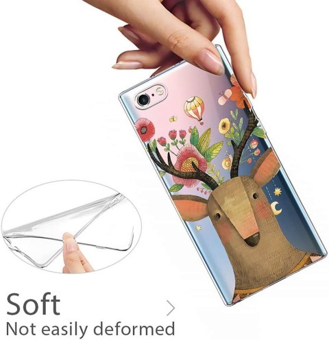 ETUI POKROWIEC DO XIAOMI MI 8 SE CASE SILIKON BEZBARWNE PLECKI WZÓR ŁOŚ ETUI POKROWIEC DO XIAOMI MI 8 SE CASE SILIKON BEZBARWNE PLECKI WZÓR ŁOŚ