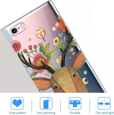ETUI POKROWIEC DO XIAOMI MI 8 SE CASE SILIKON BEZBARWNE PLECKI WZÓR ŁOŚ ETUI POKROWIEC DO XIAOMI MI 8 SE CASE SILIKON BEZBARWNE PLECKI WZÓR ŁOŚ