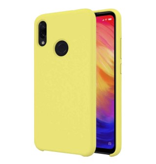ETUI DO XIAOMI REDMI NOTE 7 / NOTE 7 PRO / NOTE 7S ŻÓŁTE SILIKONOWE PLECKI