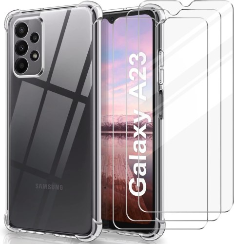ETUI POKROWIEC DO SAMSUNG GALAXY A23 5G/4G CASE PLECKI +3x SZKŁO HARTOWANE ETUI POKROWIEC DO SAMSUNG GALAXY A23 5G/4G CASE PLECKI +3x SZKŁO HARTOWANE