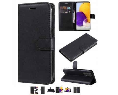 ETUI POKROWIEC DO SAMSUNG GALAXY A73 5G CZARNY ZAMYKANY Z KLAPKĄ CASE ETUI POKROWIEC DO SAMSUNG GALAXY A73 5G CZARNY ZAMYKANY Z KLAPKĄ CASE