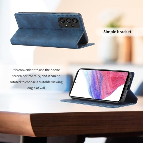 ETUI POKROWIEC DO SAMSUNG GALAXY A73 5G NIEBIESKI ZAMYKANY Z KLAPKĄ CASE ETUI POKROWIEC DO SAMSUNG GALAXY A73 5G NIEBIESKI ZAMYKANY Z KLAPKĄ CASE