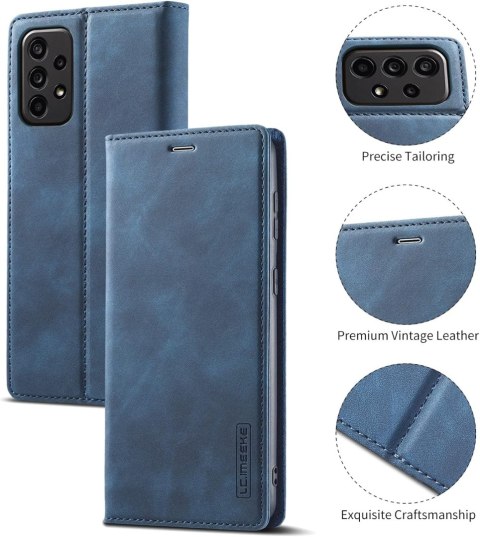 ETUI POKROWIEC DO SAMSUNG GALAXY A73 5G NIEBIESKI ZAMYKANY Z KLAPKĄ CASE ETUI POKROWIEC DO SAMSUNG GALAXY A73 5G NIEBIESKI ZAMYKANY Z KLAPKĄ CASE