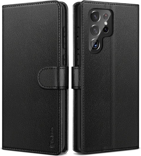 ETUI POKROWIEC DO SAMSUNG GALAXY S22 ULTRA 5G CZARNY ZAMYKANY Z KLAPKĄ ETUI POKROWIEC DO SAMSUNG GALAXY S22 ULTRA 5G CZARNY ZAMYKANY Z KLAPKĄ