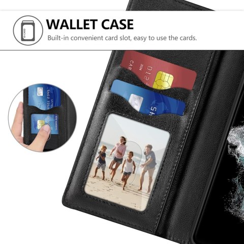 ETUI POKROWIEC DO SAMSUNG GALAXY S22 ULTRA 5G CZARNY ZAMYKANY Z KLAPKĄ ETUI POKROWIEC DO SAMSUNG GALAXY S22 ULTRA 5G CZARNY ZAMYKANY Z KLAPKĄ