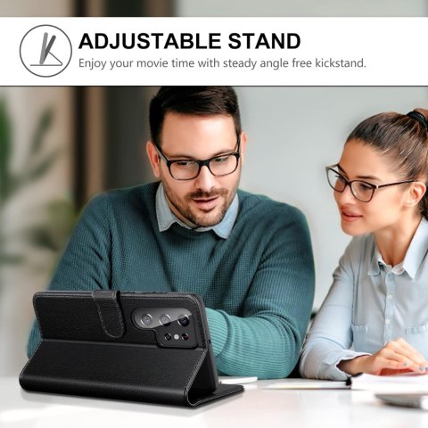 ETUI POKROWIEC DO SAMSUNG GALAXY S22 ULTRA 5G CZARNY ZAMYKANY Z KLAPKĄ ETUI POKROWIEC DO SAMSUNG GALAXY S22 ULTRA 5G CZARNY ZAMYKANY Z KLAPKĄ