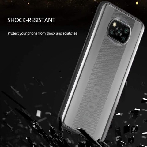 ETUI POKROWIEC XIAOMI POCO X3 NFC CZARNA RAMKA WYTRZYMAŁY RAMKA BUMPER ETUI POKROWIEC XIAOMI POCO X3 NFC CZARNA RAMKA WYTRZYMAŁY RAMKA BUMPER