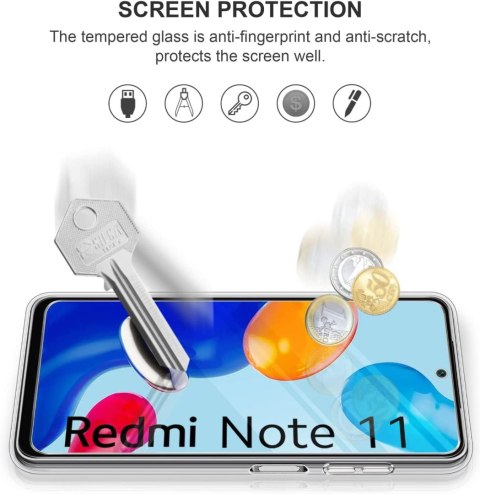 ETUI POKROWIEC XIAOMI REDMI NOTE 11/NOTE 11S 4G BEZBARWNE PLECKI +3x SZKŁO ETUI POKROWIEC XIAOMI REDMI NOTE 11/NOTE 11S 4G BEZBARWNE PLECKI +3x SZKŁO