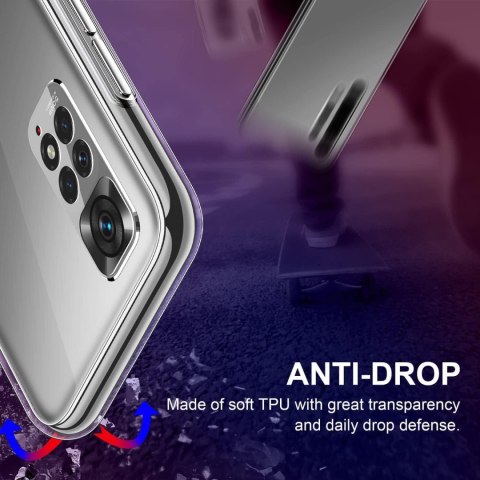 ETUI POKROWIEC XIAOMI REDMI NOTE 11/NOTE 11S 4G BEZBARWNE PLECKI +3x SZKŁO ETUI POKROWIEC XIAOMI REDMI NOTE 11/NOTE 11S 4G BEZBARWNE PLECKI +3x SZKŁO