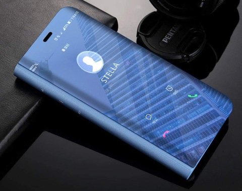 ETUI POKROWIEC SAMSUNG GALAXY A12 ZAMYKANY Z KLAPKĄ CASE LUSTRO NIEBIESKIE ETUI POKROWIEC SAMSUNG GALAXY A12 ZAMYKANY Z KLAPKĄ CASE LUSTRO NIEBIESKIE