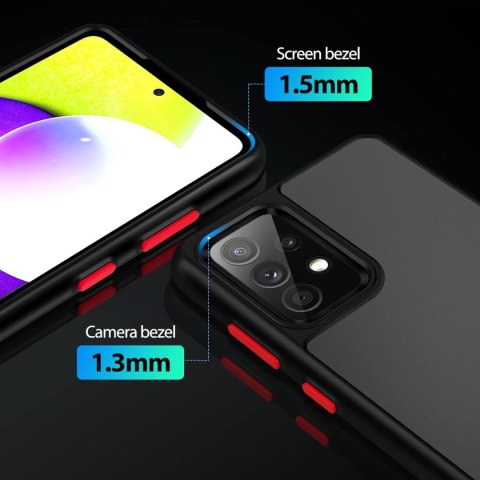 ETUI POKROWIEC SAMSUNG GALAXY A53 TWARDE PLECKI PRZEZROCZYSTE CZARNA RAMKA ETUI POKROWIEC SAMSUNG GALAXY A53 TWARDE PLECKI PRZEZROCZYSTE CZARNA RAMKA