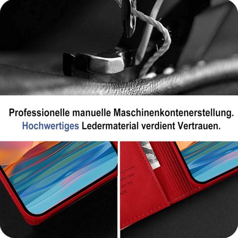ETUI SAMSUNG GALAXY A13 5G CZERWONY ZAMYKANY Z KLAPKĄ +2x SZKŁO HARTOWANE ETUI SAMSUNG GALAXY A13 5G CZERWONY ZAMYKANY Z KLAPKĄ +2x SZKŁO HARTOWANE