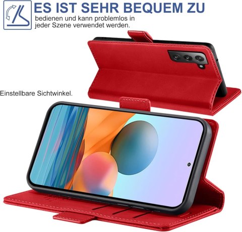 ETUI SAMSUNG GALAXY A13 5G CZERWONY ZAMYKANY Z KLAPKĄ +2x SZKŁO HARTOWANE ETUI SAMSUNG GALAXY A13 5G CZERWONY ZAMYKANY Z KLAPKĄ +2x SZKŁO HARTOWANE