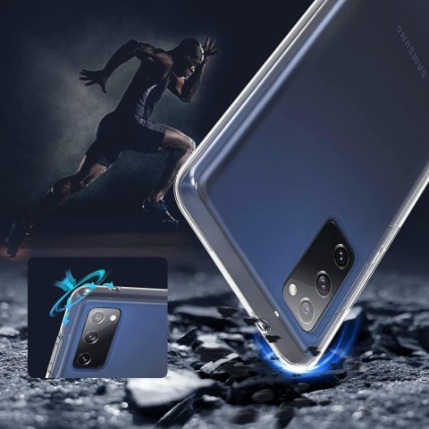 ETUI SAMSUNG GALAXY S20 FE TWARDY CASE 360 PRZÓD TYŁ PRZEZROCZYSTY