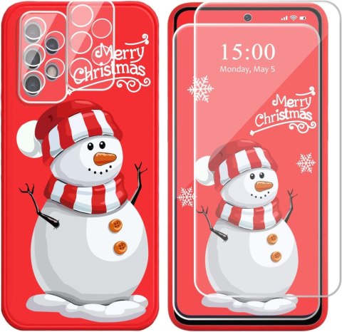 ETUI ŚWIĄTECZNE SAMSUNG GALAXY A12/M12 SOLIDNE CZERWONE PLECKI +2X SZKŁO ETUI ŚWIĄTECZNE SAMSUNG GALAXY A12/M12 SOLIDNE CZERWONE PLECKI +2X SZKŁO