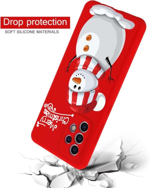 ETUI ŚWIĄTECZNE SAMSUNG GALAXY A12/M12 SOLIDNE CZERWONE PLECKI +2X SZKŁO ETUI ŚWIĄTECZNE SAMSUNG GALAXY A12/M12 SOLIDNE CZERWONE PLECKI +2X SZKŁO