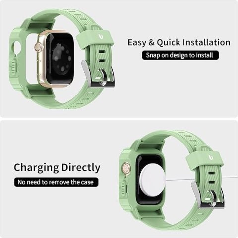 ETUI Z PASKIEM DO ZEGARKA APPLE WATCH 42mm SE/7/6/5/4/3/2/1 ZIELONY ETUI Z PASKIEM DO ZEGARKA APPLE WATCH 42mm SE/7/6/5/4/3/2/1 ZIELONY