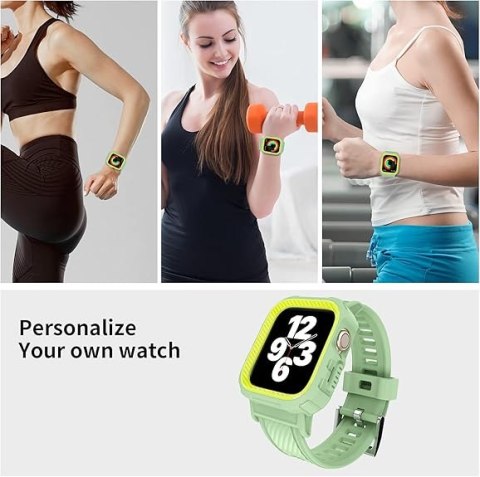 ETUI Z PASKIEM DO ZEGARKA APPLE WATCH 42mm SE/7/6/5/4/3/2/1 ZIELONY ETUI Z PASKIEM DO ZEGARKA APPLE WATCH 42mm SE/7/6/5/4/3/2/1 ZIELONY