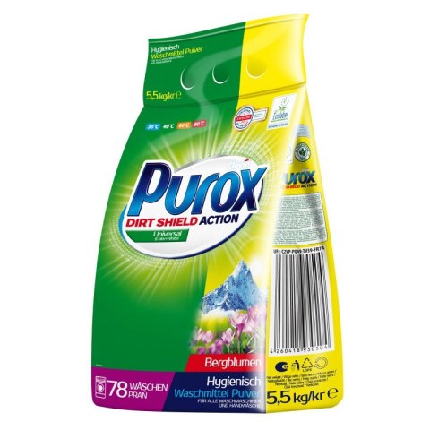 PROSZEK DO PRANIA PUROX UNIWERSALNY DO WSZYSTKICH TKANIN 5,5KG PROSZEK DO PRANIA PUROX UNIWERSALNY DO WSZYSTKICH TKANIN 5,5KG