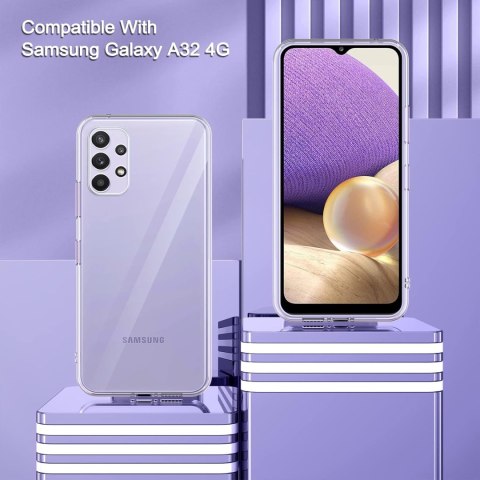 SILIKONOWE ETUI SAMSUNG GALAXY A32 5G PRZEZROCZYSTE +2X SZKŁO HARTOWANE SILIKONOWE ETUI SAMSUNG GALAXY A32 5G PRZEZROCZYSTE +2X SZKŁO HARTOWANE