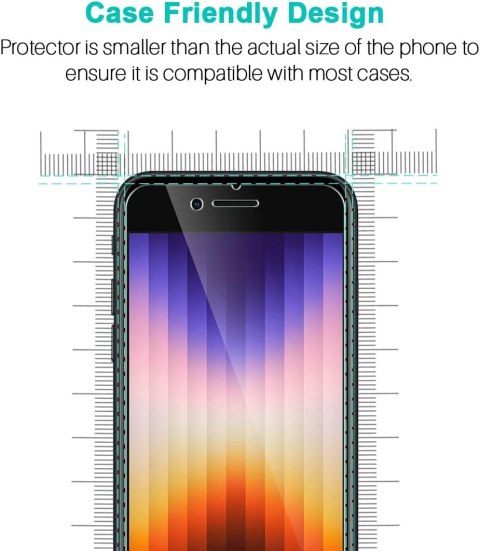 SZKŁO HARTOWANE APPLE IPHONE SE 2020/ iPhone SE 2 / iPhone 8/ 7 / 6S / 6 X4 SZKŁO HARTOWANE APPLE IPHONE SE 2020/ iPhone SE 2 / iPhone 8/ 7 / 6S / 6 X4