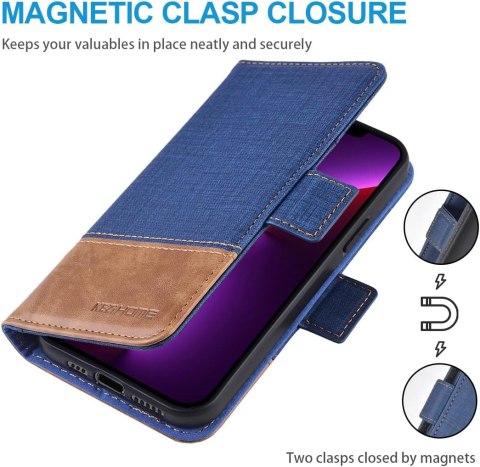 ZAMYKANE ETUI DO APPLE IPHONE 13 PRO 6.1" CASE Z KLAPKĄ +2X SZKŁO HARTOWANE ZAMYKANE ETUI DO APPLE IPHONE 13 PRO 6.1" CASE Z KLAPKĄ +2X SZKŁO HARTOWANE