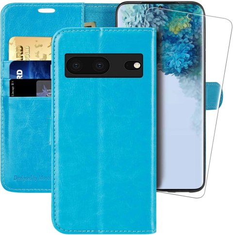 ZAMYKANE ETUI DO GOOGLE PIXEL 7 CASE Z KLAPKĄ NIEBIESKI +FOLIA OCHRONNA ZAMYKANE ETUI DO GOOGLE PIXEL 7 CASE Z KLAPKĄ NIEBIESKI +FOLIA OCHRONNA