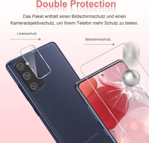 2x SZKŁO HARTOWANE DO SAMSUNG GALAXY S20 FE 5G 6.50" +2x SZKŁO NA APARAT 2x SZKŁO HARTOWANE DO SAMSUNG GALAXY S20 FE 5G 6.50" +2x SZKŁO NA APARAT