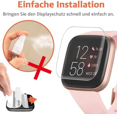 4x FOLIA OCHRONNA DO ZEGARKA GOOGLE FITBIT VERSA 2 40mm 99% PRZEJRZYSTOŚCI 4x FOLIA OCHRONNA DO ZEGARKA GOOGLE FITBIT VERSA 2 40mm 99% PRZEJRZYSTOŚCI