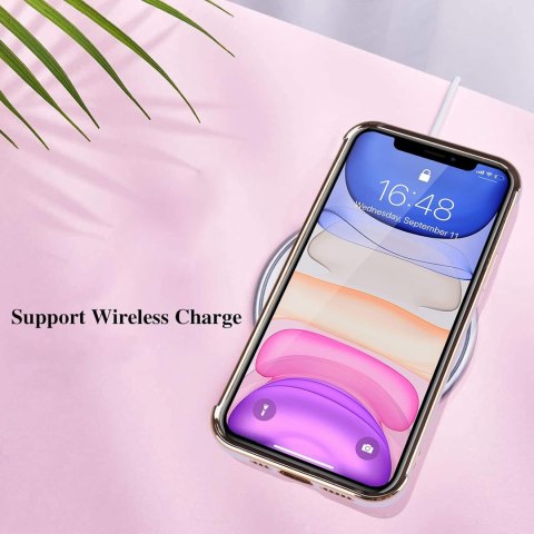 ETUI APPLE IPHONE 11 PRO SILIKONOWE FIOLETOWE PLECKI ZŁOTA RAMKA SERDUSZKO ETUI APPLE IPHONE 11 PRO SILIKONOWE FIOLETOWE PLECKI ZŁOTA RAMKA SERDUSZKO