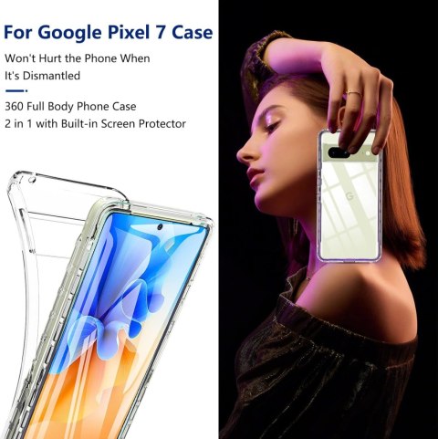 ETUI DO GOOGLE PIXEL 7 SZARY CASE SILIKONOWY PRZEZROCZYSTY 360 PRZÓD TYŁ ETUI DO GOOGLE PIXEL 7 SZARY CASE SILIKONOWY PRZEZROCZYSTY 360 PRZÓD TYŁ