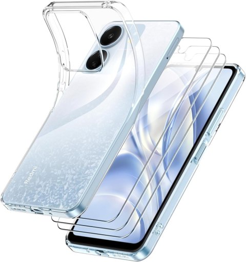 ETUI DO XIAOMI REDMI 10 SILIKONOWY PRZEZROCZYSTY +3X SZKŁO HARTOWANE ETUI DO XIAOMI REDMI 10 SILIKONOWY PRZEZROCZYSTY +3X SZKŁO HARTOWANE