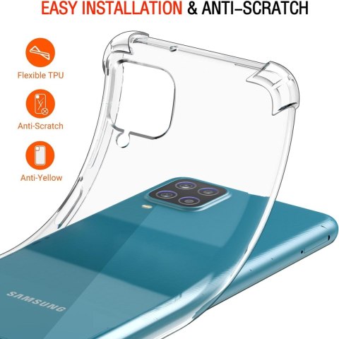 ETUI DO SAMSUNG GALAXY A12 PRZEZROCZYSTY CASE TWARDE PLECKI MIĘKKA RAMKA ETUI DO SAMSUNG GALAXY A12 PRZEZROCZYSTY CASE TWARDE PLECKI MIĘKKA RAMKA
