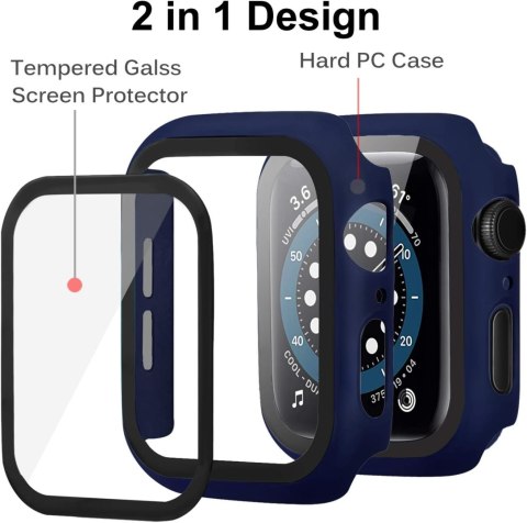 ETUI GRANATOWE NA SMARTWATCH APPLE WATCH SERII 7 41mm OBUDOWA ZE SZKŁEM ETUI GRANATOWE NA SMARTWATCH APPLE WATCH SERII 7 41mm OBUDOWA ZE SZKŁEM