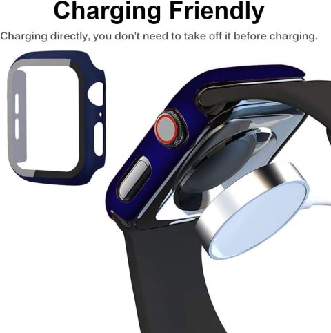 ETUI GRANATOWE NA SMARTWATCH APPLE WATCH SERII 7 41mm OBUDOWA ZE SZKŁEM ETUI GRANATOWE NA SMARTWATCH APPLE WATCH SERII 7 41mm OBUDOWA ZE SZKŁEM