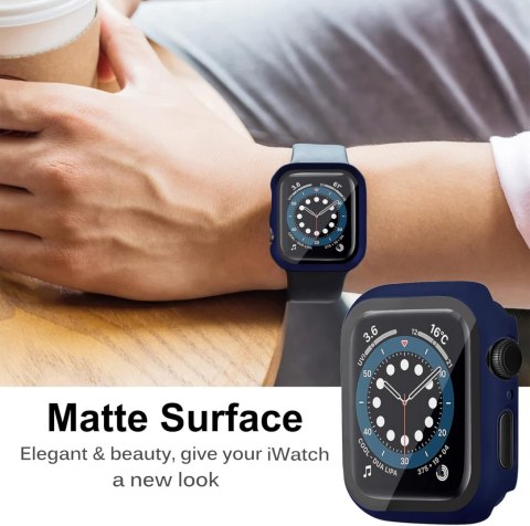ETUI GRANATOWE NA SMARTWATCH APPLE WATCH SERII 7 41mm OBUDOWA ZE SZKŁEM ETUI GRANATOWE NA SMARTWATCH APPLE WATCH SERII 7 41mm OBUDOWA ZE SZKŁEM
