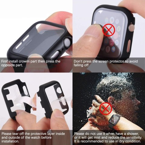 ETUI NA SMARTWATCH APPLE WATCH SERII 7 45mm PRZEZROCZYSTA OBUDOWA ZE SZKŁEM ETUI NA SMARTWATCH APPLE WATCH SERII 7 45mm PRZEZROCZYSTA OBUDOWA ZE SZKŁEM