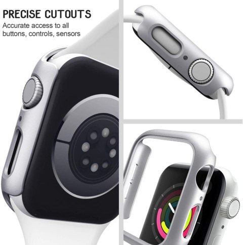 ETUI NA SMARTWATCH APPLE WATCH SERII 7 45mm SREBRNA OBUDOWA ZE SZKŁEM ETUI NA SMARTWATCH APPLE WATCH SERII 7 45mm SREBRNA OBUDOWA ZE SZKŁEM