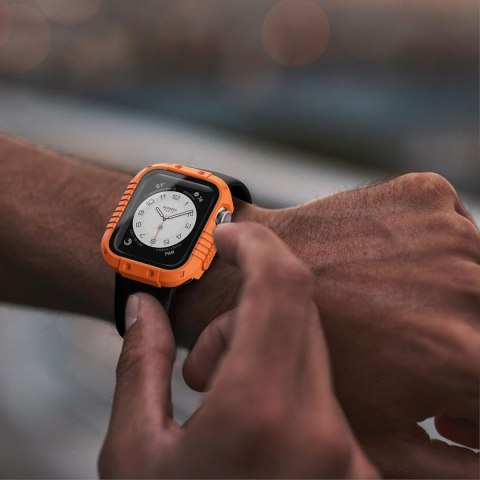 ETUI NA ZEGAREK APPLE WATCH 4/5/6/SE 44mm OBUDOWA WZMOCNIONA POMARAŃCZOWA ETUI NA ZEGAREK APPLE WATCH 4/5/6/SE 44mm OBUDOWA WZMOCNIONA POMARAŃCZOWA