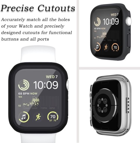 ETUI OBUDOWA NA ZEGAREK APPLE WATCH 7/8/9 41MM CASE GRANATOWY ZE SZKŁEM ETUI OBUDOWA NA ZEGAREK APPLE WATCH 7/8/9 41MM CASE GRANATOWY ZE SZKŁEM